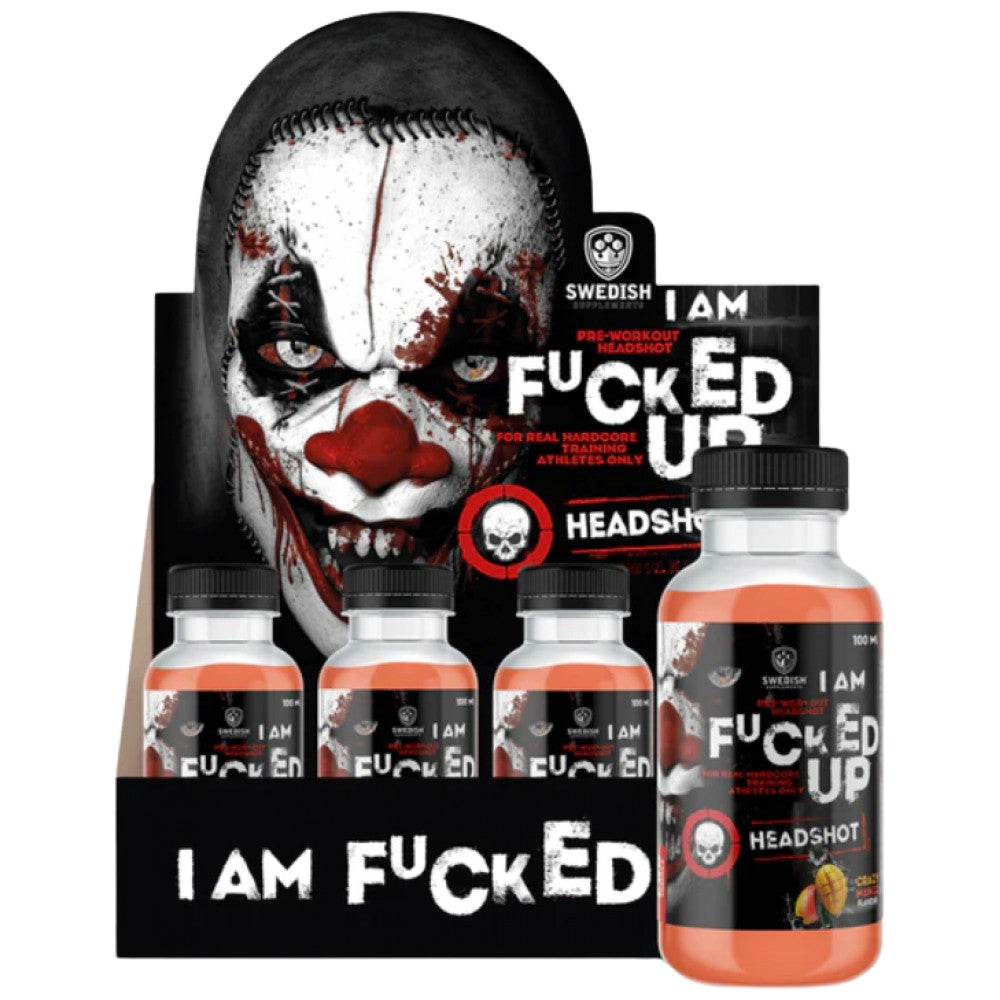SWEDISH Supplements I am F#CKED UP Headshot - Предтренировъчен шот