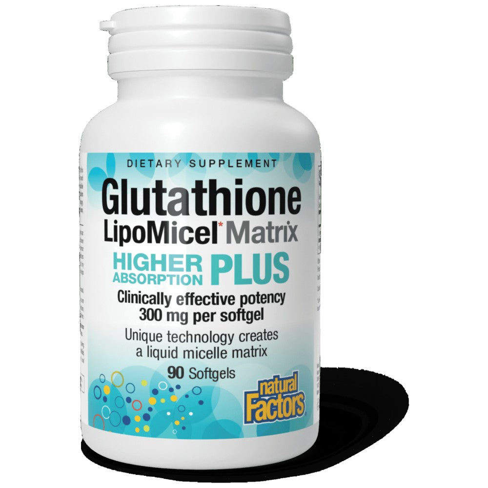 Natural Factors Glutathione LipoMicel Matrix 300 mg - Глутатион с висока усвоимост 300 mg