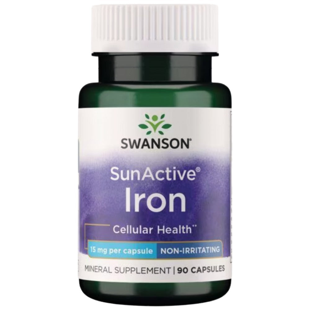 SWANSON SunActive Iron 15 mg - Желязо SunActive 15 mg