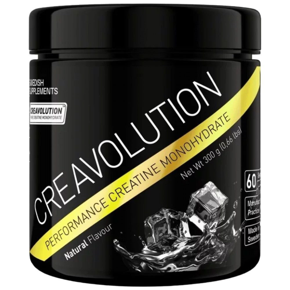 SWEDISH Supplements Creavolution Performance Ultra Micronized Creatine Monohydrate 200 Mesh - Ултрамикронизиран креатин монохидрат