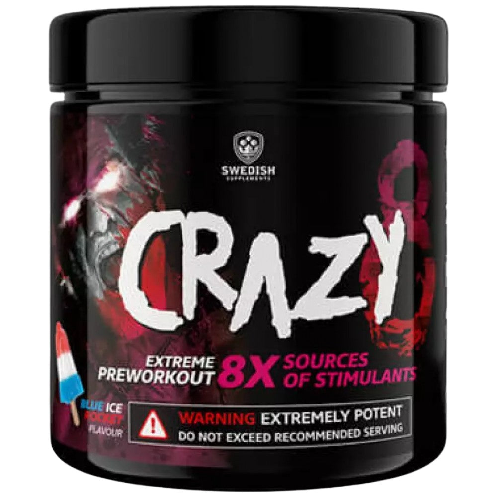 SWEDISH Supplements Crazy 8 Extreme PreWorkout - Силна предтренировъчна формула