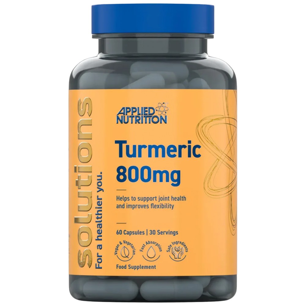 Applied Nutrition Solutions Turmeric 800 mg with Black Pepper - Куркума с черен пипер 800 mg
