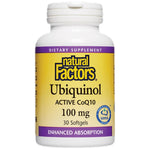 Natural Factors Ubiquinol Active CoQ10 100 mg - Убиквинол активен CoQ10 100 mg