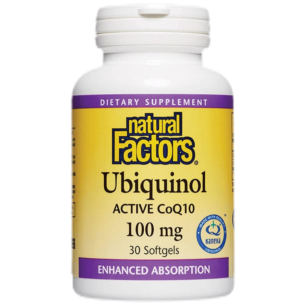 Natural Factors Ubiquinol Active CoQ10 100 mg - Убиквинол активен CoQ10 100 mg
