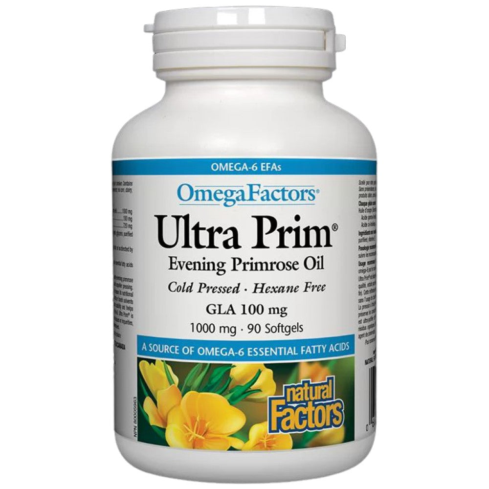 Natural Factors Ultra Prim Evening Primrose Oil 1000 mg - Масло от вечерна иглика 1000 mg
