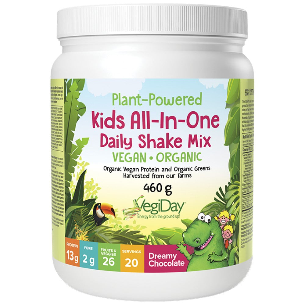 Natural Factors Plant-Powered Kids All-in-One Daily Shake Mix - Веган шейк за деца