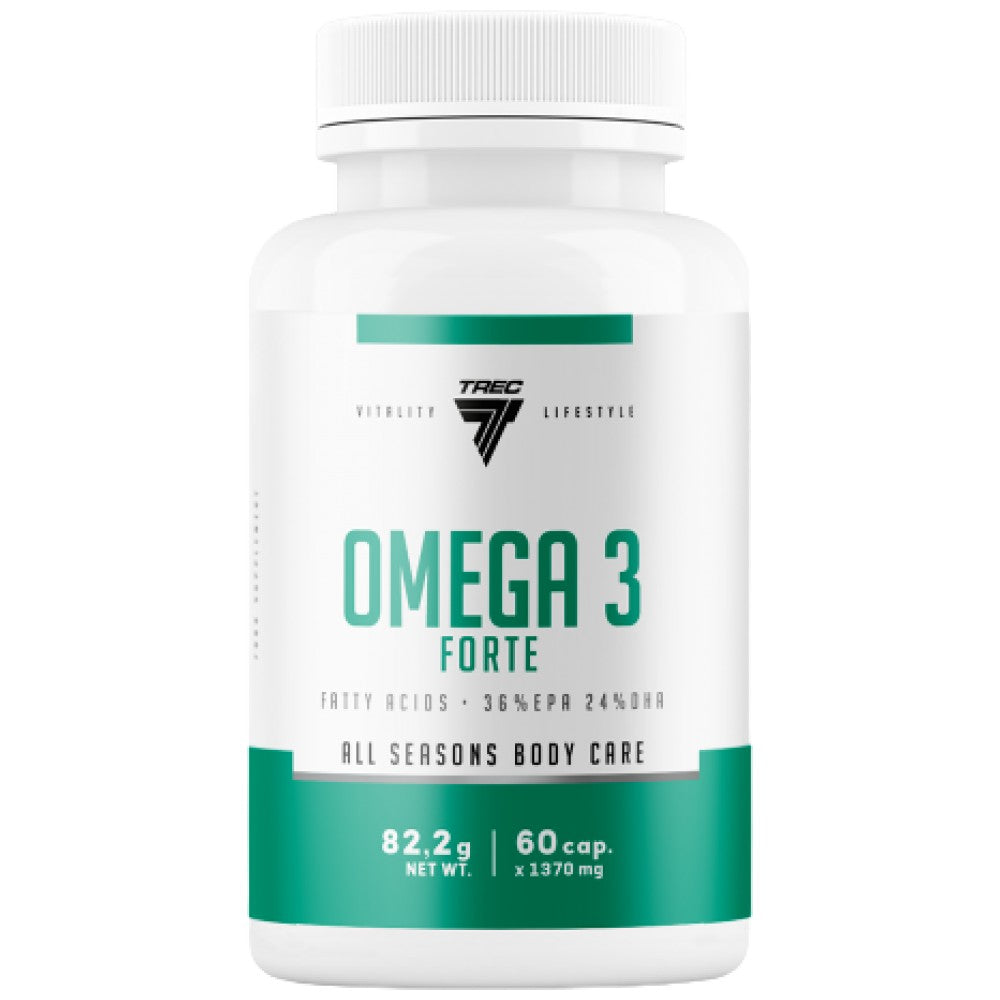 Trec Nutrition Omega 3 Forte 1000 mg 60% EPA DHA - Рибено масло 1000 mg 60%