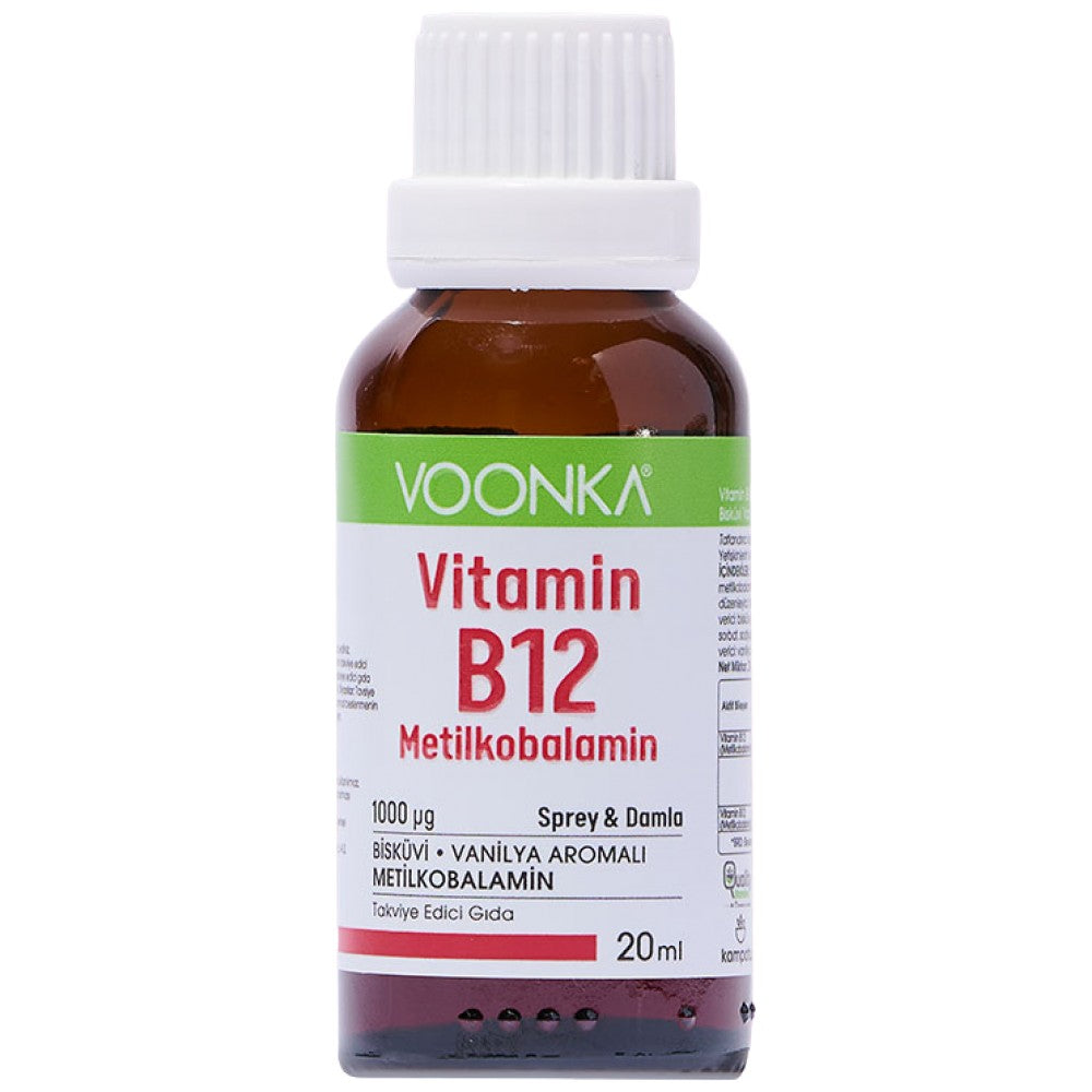 Voonka Vitamin B12 Spray & Drop 1000 mcg - Витамин Б12 спрей и капки 1000 mcg