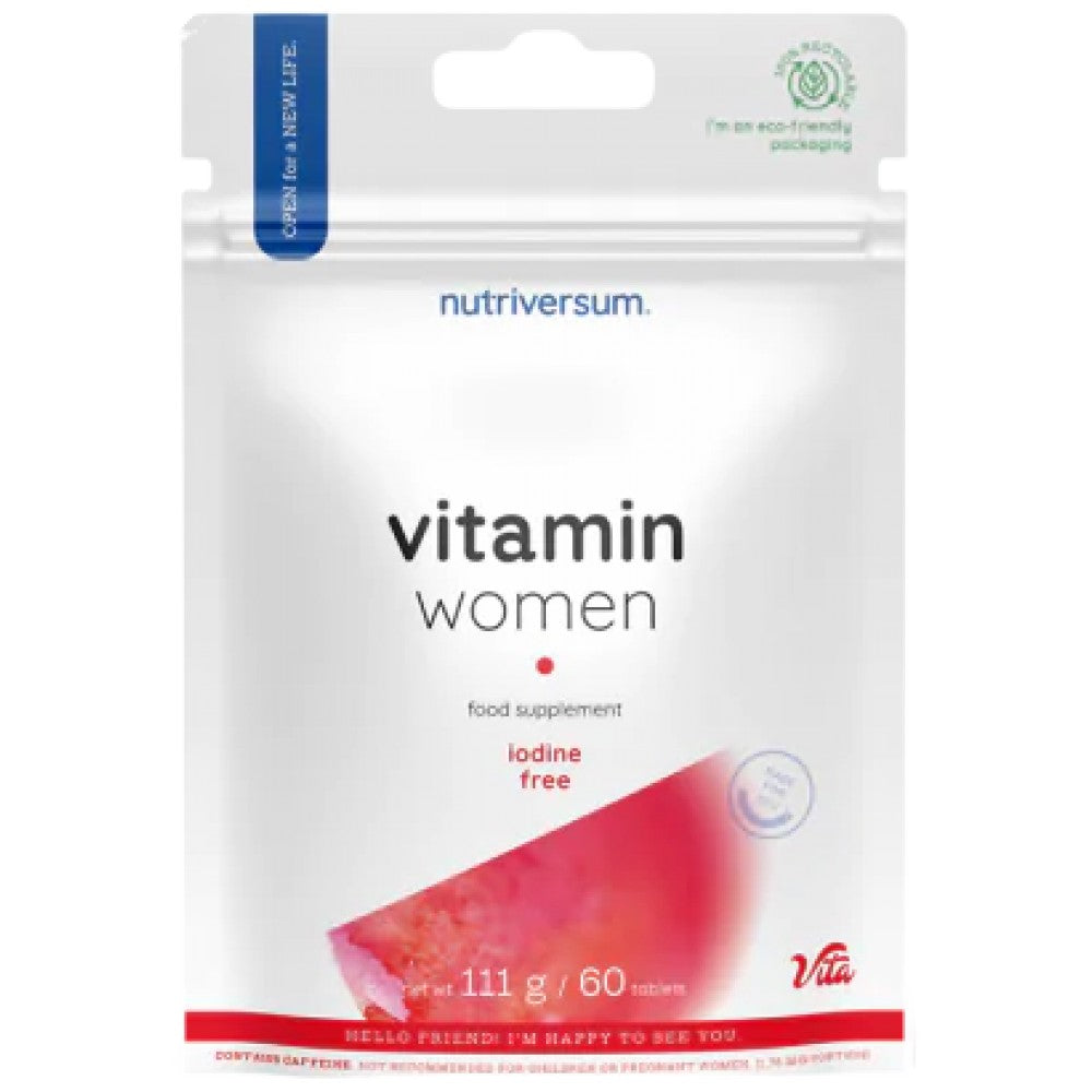 Nutriversum Vitamin Women Iodine Free - Мултивитамини за жени без йод