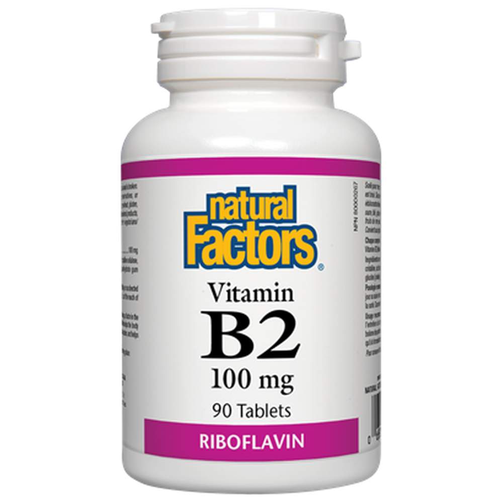 Natural Factors Vitamin B2 100 mg - Витамин Б2 100 mg