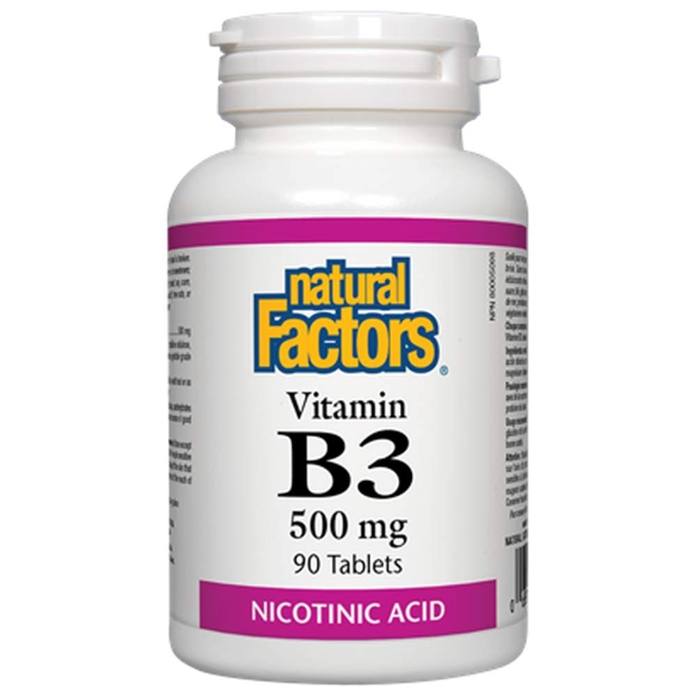 Natural Factors Vitamin B3 500 mg - Витамин Б3 500 mg