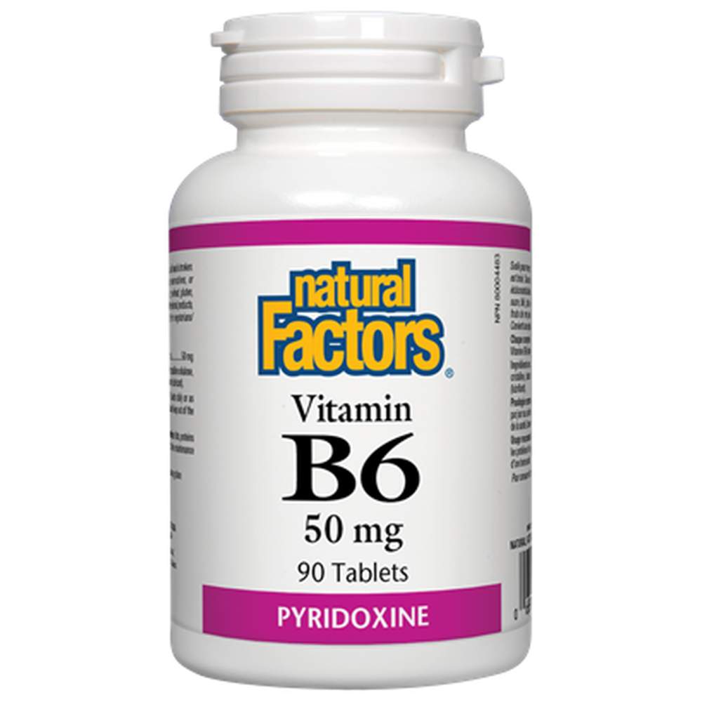 Natural Factors Vitamin B6 50 mg - Витамин Б6 (Пиридоксин)