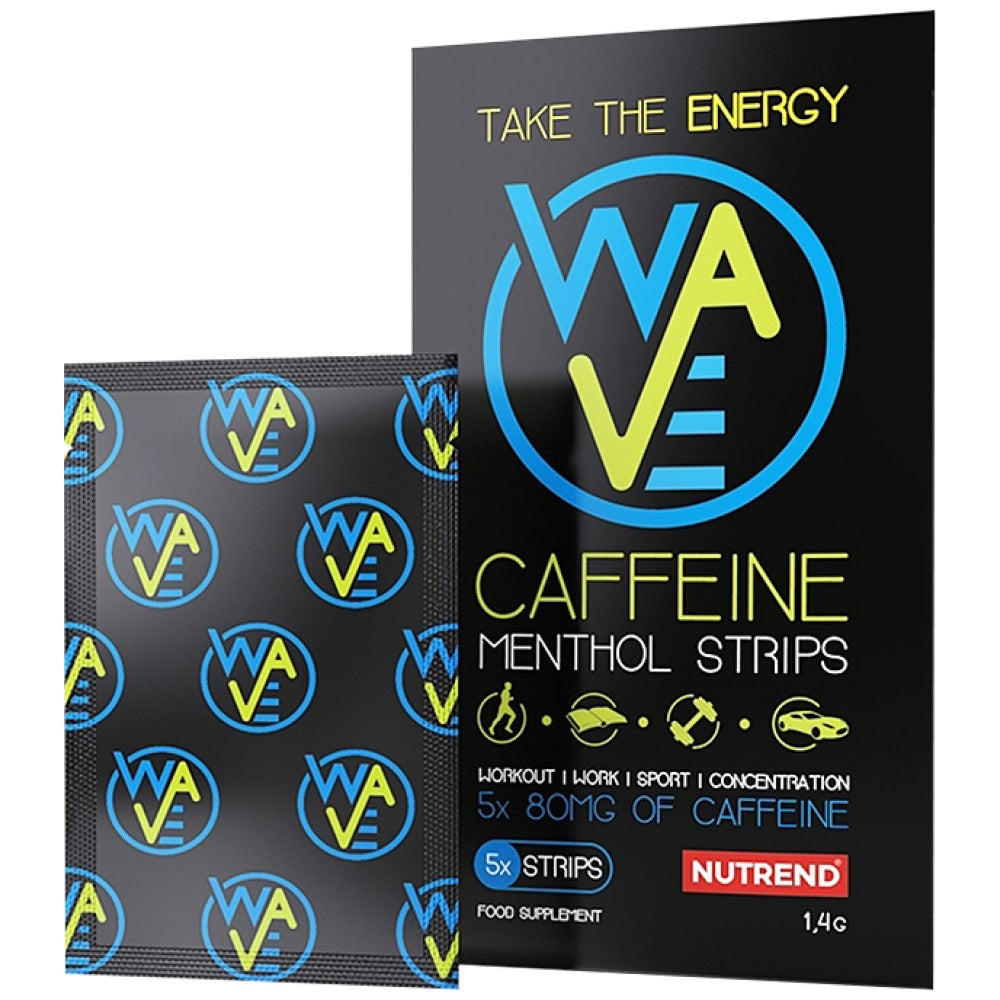 Nutrend WAVE Caffeine Menthol Strips - Кофеинови ленти с ментол