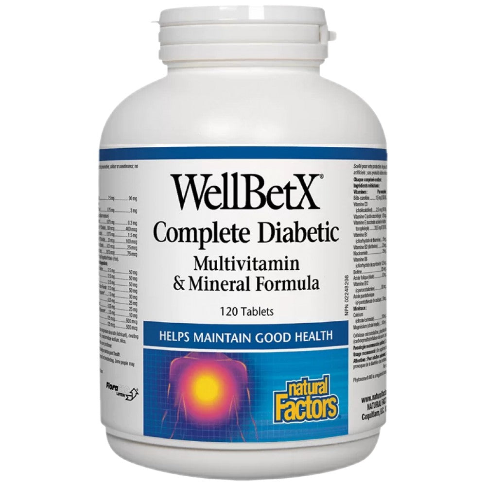 Natural Factors WellBetX Complete Diabetic - Формула за кръвна захар