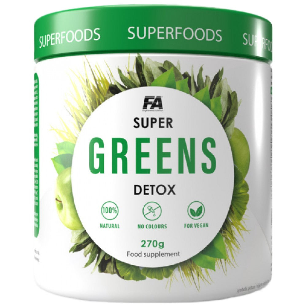 FA Nutrition Super Greens Detox - Зелени суперхрани за детокс