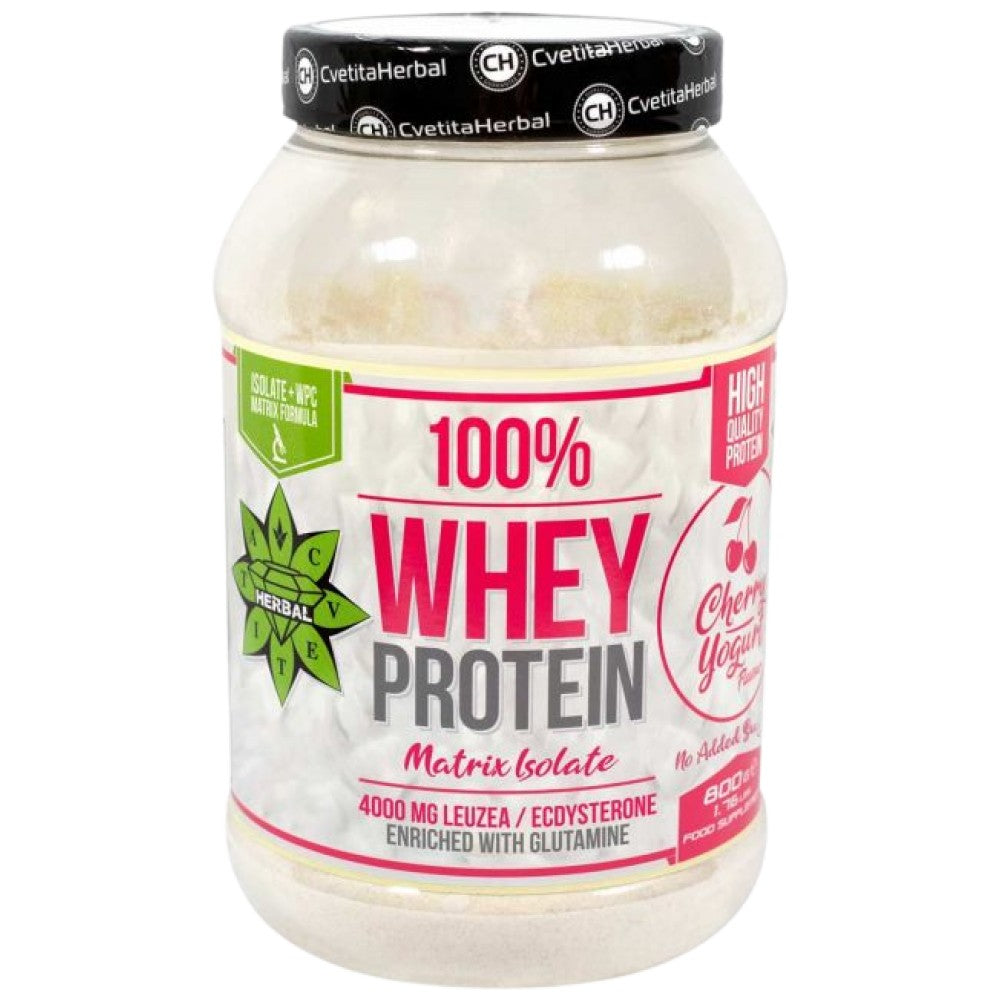 Cvetita Herbal 100% Whey Protein Isolate Matrix with Levzea - Суроватъчен изолат с левзея