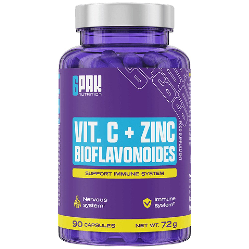 6PAK Nutrition Vitamin C + Zinc & Bioflavonoids - Витамин C с цинк и биофлавоноиди