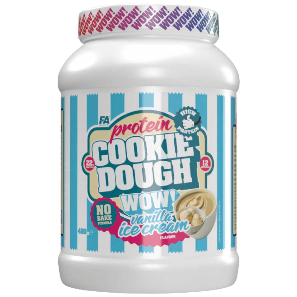 FA Nutrition WOW Cookie Dough - Протеинов крем тесто за бисквитки