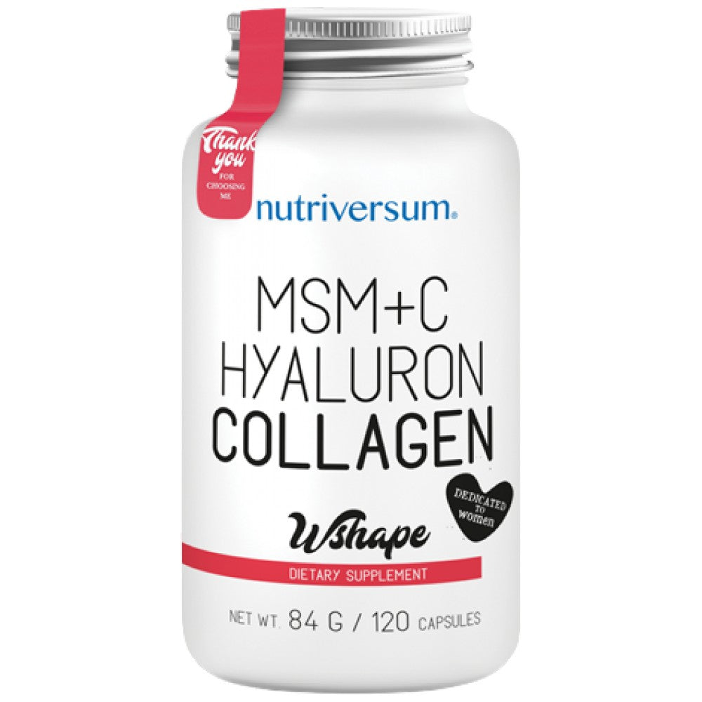 Nutriversum Collagen, Hyaluron, MSM + Vitamin C - Колаген за стави с MSM