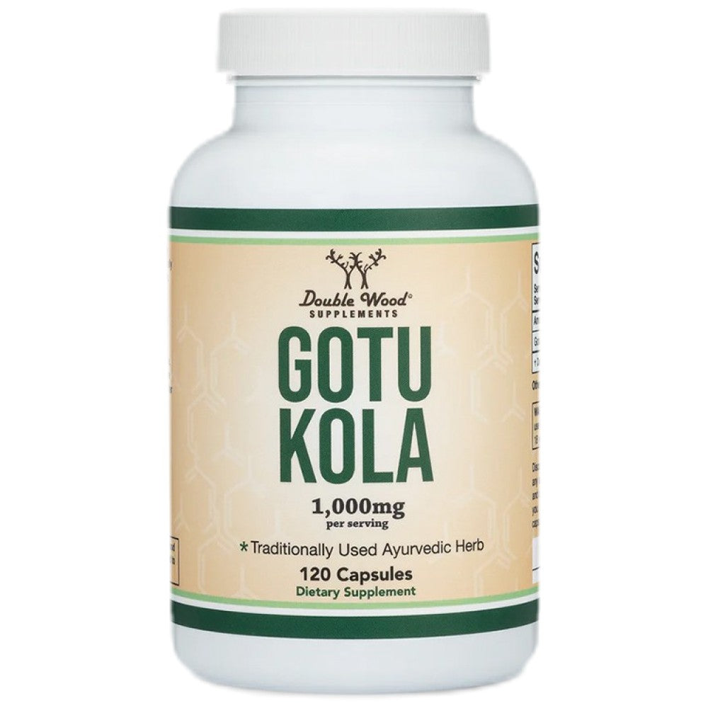 Double Wood Supplements Gotu Kola 500 mg - Готу кола 500 mg