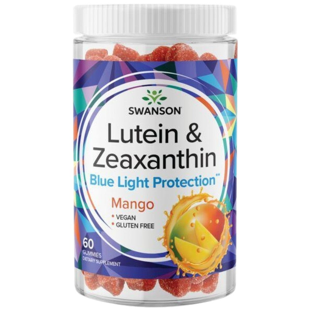 SWANSON Lutein & Zeaxanthin Gummies Mango - Лутеин и зеаксантин гъми