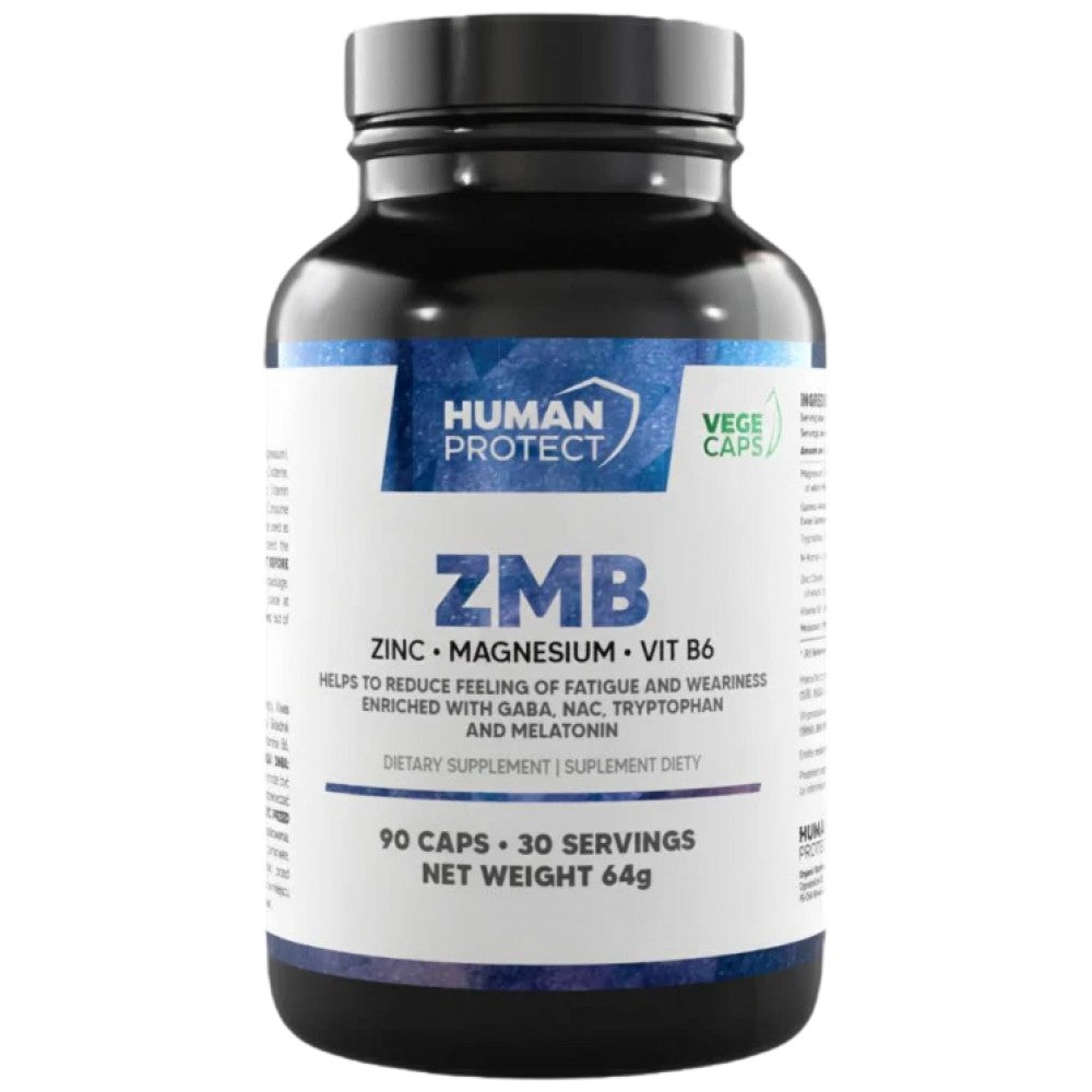 Human Protect ZMB Zinc, Magnesium & B6 - ЗМА цинк, магнезий и Б6